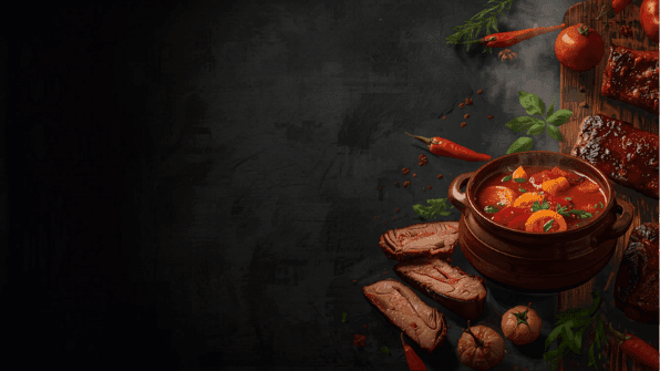 Копчений асортимент у темній контрастній стилістиці